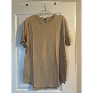 GUC Divided Men's Tan T Shirt Short Sleeve 100% Cotton Soft Size XL